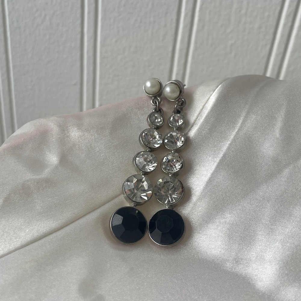 Dangle Drop Large Rhinestone Earrings